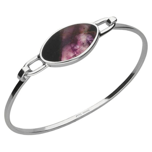 Derbyshire Blue John Bangle - Judith Hart Jewellers