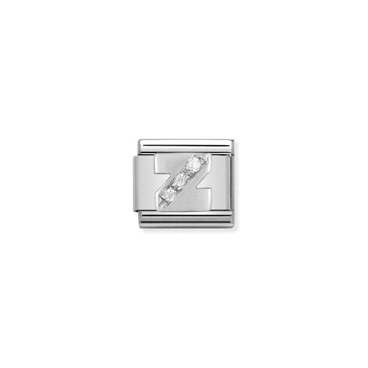 Nomination Silver CZ Letter Z Initial Charm - Judith Hart Jewellers