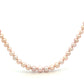 17" Pink Freshwater Cultured Pearl Necklace with 18ct Yellow Gold Polished Ball Clasp - Judith Hart Jewellers