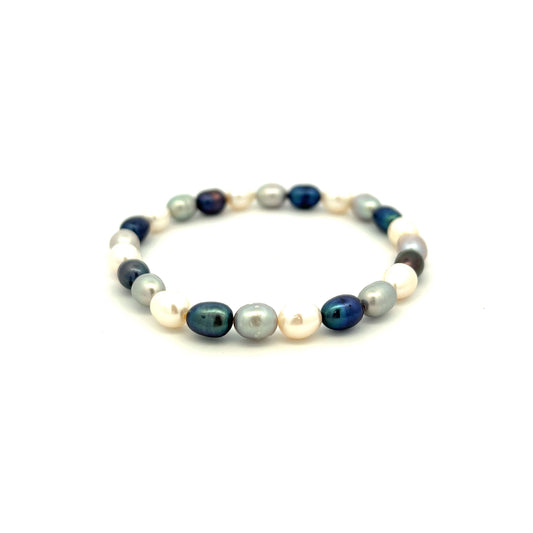Freshwater Cultured Pearl Elasticated Bracelet