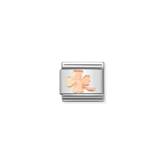 Nomination Composable Rose Four Leaf Clover Charm 430104/44