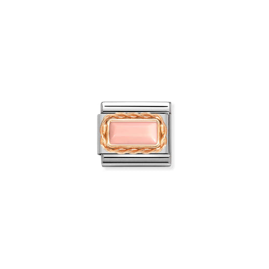 Nomination Composable Rose and Pink Baguette Cut Charm 430512/10