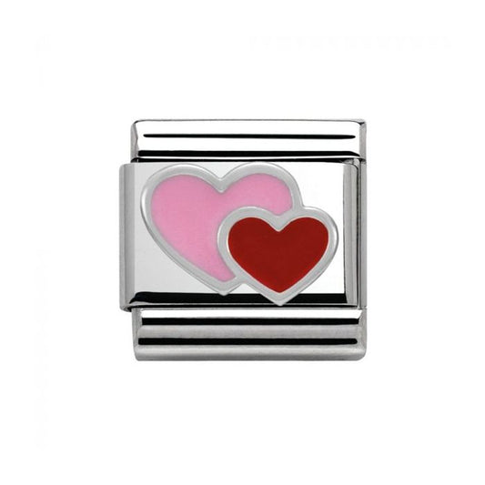 Nomination Double Heart Charm 330202/16