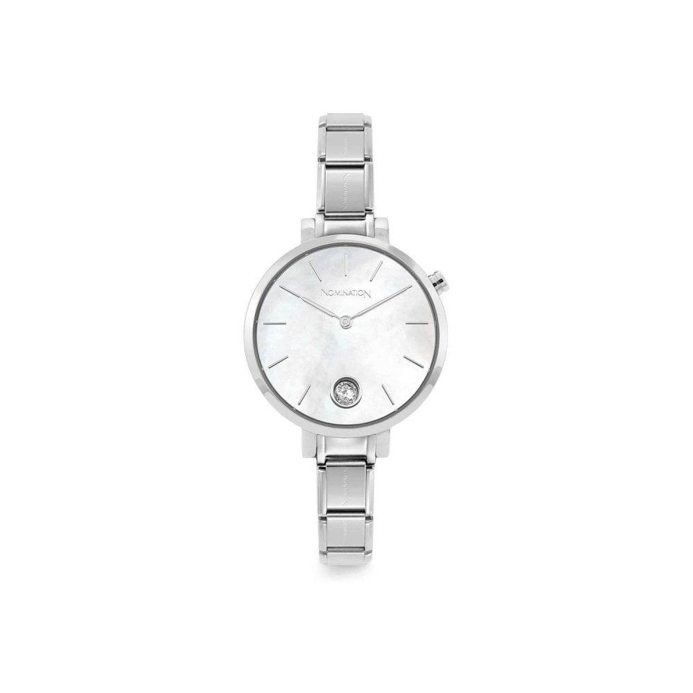 Nomination Classic Paris Mother of Pearl & CZ Dial Watch 076033/008 - Judith Hart Jewellers