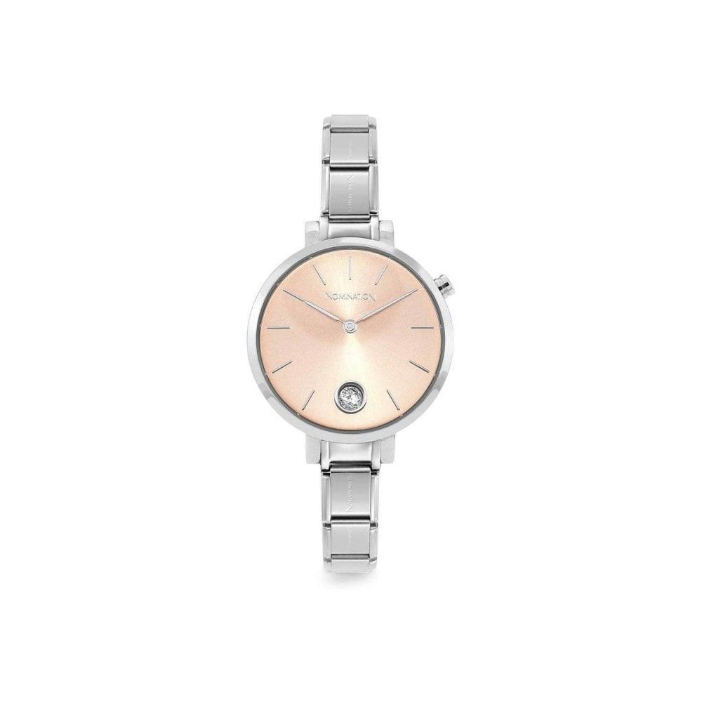 Nomination Classic Paris Pink & CZ Dial Watch 076033/027 - Judith Hart Jewellers