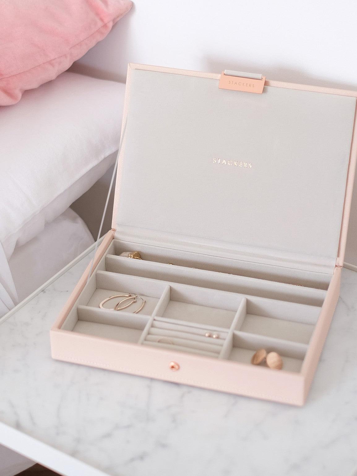 Stackers Blush Pink Jewellery Storage Box - Judith Hart Jewellers