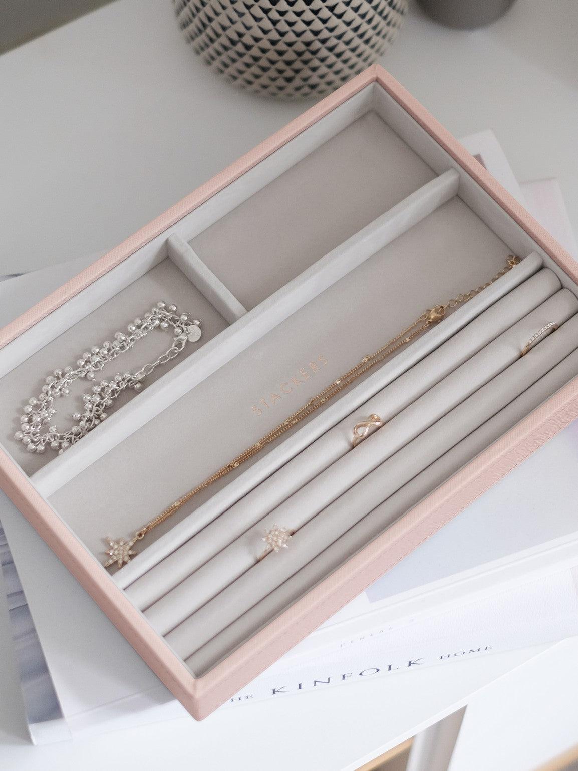 Stackers Blush Pink Jewellery Storage Box Layer - Judith Hart Jewellers