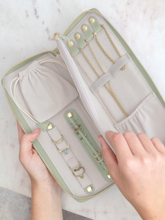 Stackers Sage Jewellery Storage Roll - Judith Hart Jewellers