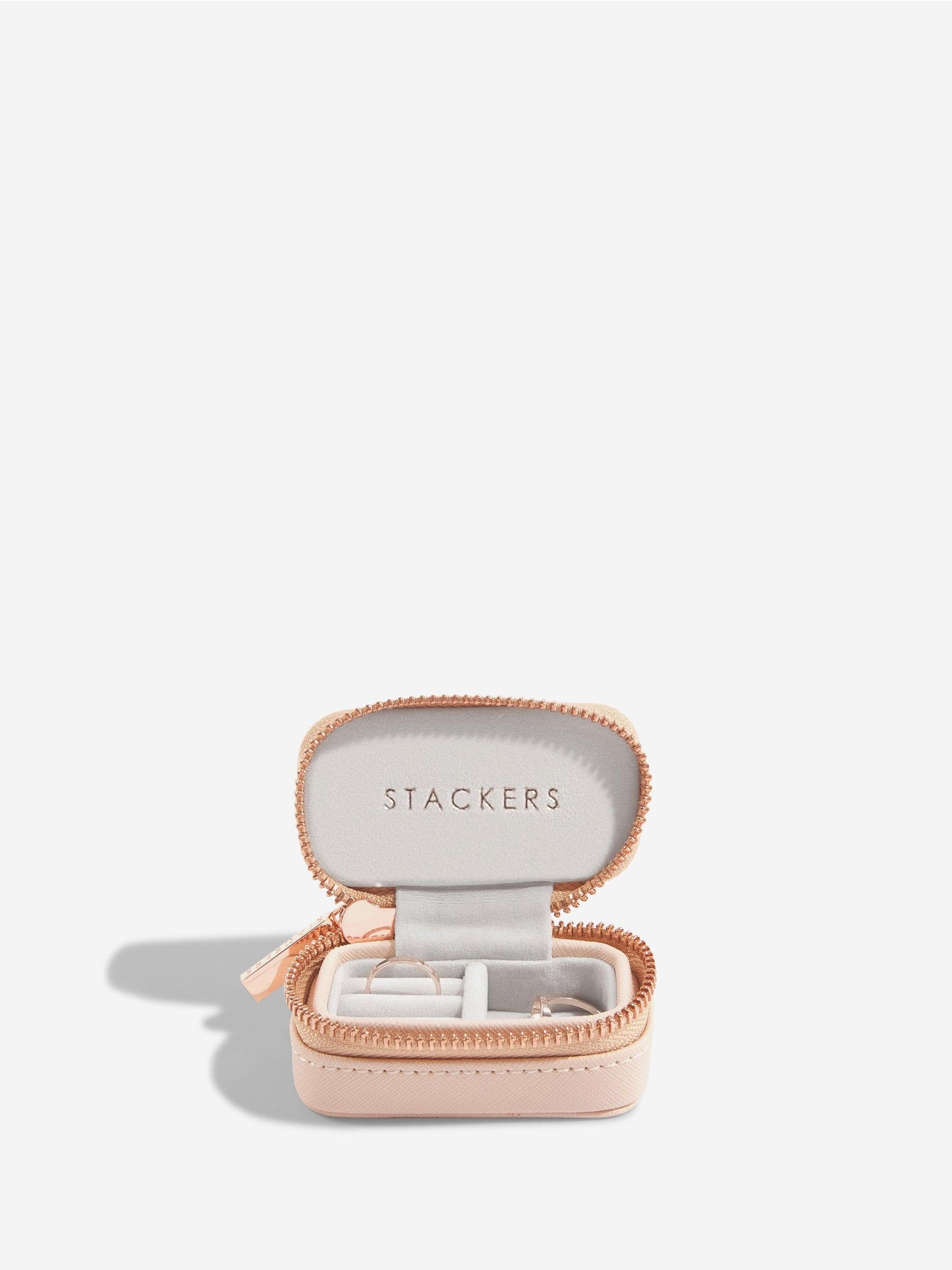 Stackers Blush Pink Petite Travel Jewellery Storage Box - Judith Hart Jewellers