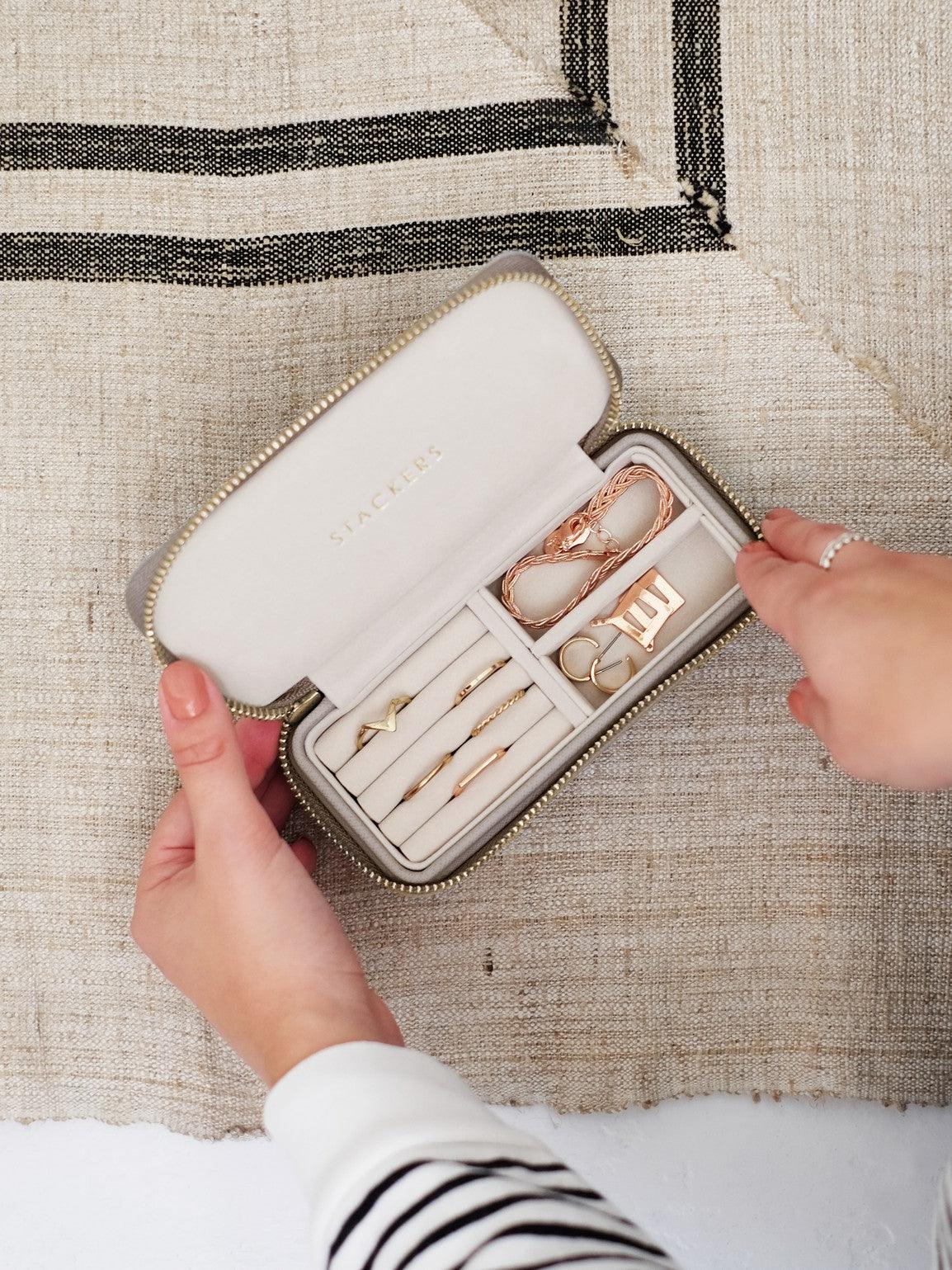 Stackers Oatmeal Travel Jewellery Storage Box - Judith Hart Jewellers