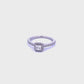 Platinum Princess Cut 0.60ct Diamond Halo Ring
