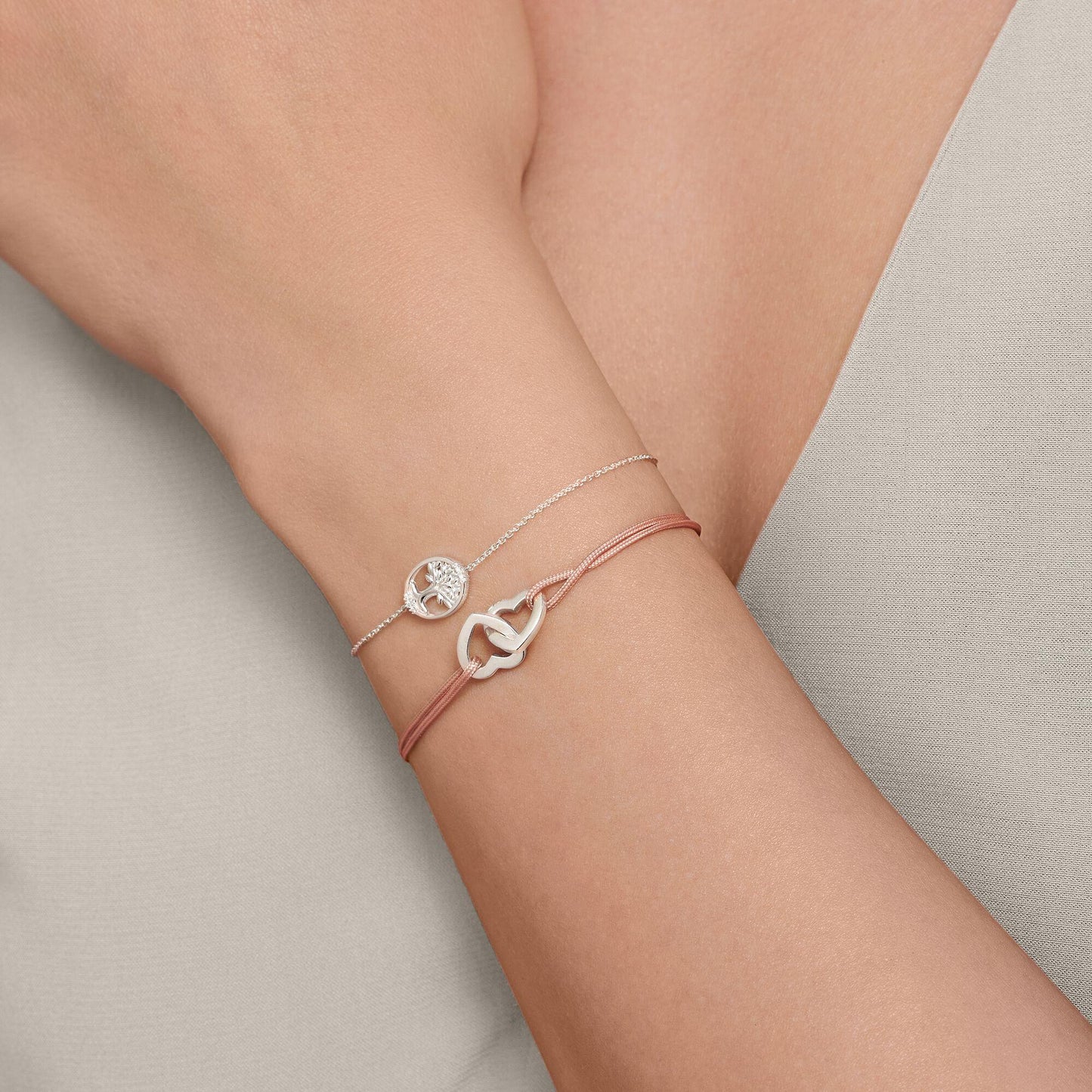 Thomas Sabo Sterling Silver Cubic Zirconia Tree of Life Bracelet A2041-051-14 - Judith Hart Jewellers