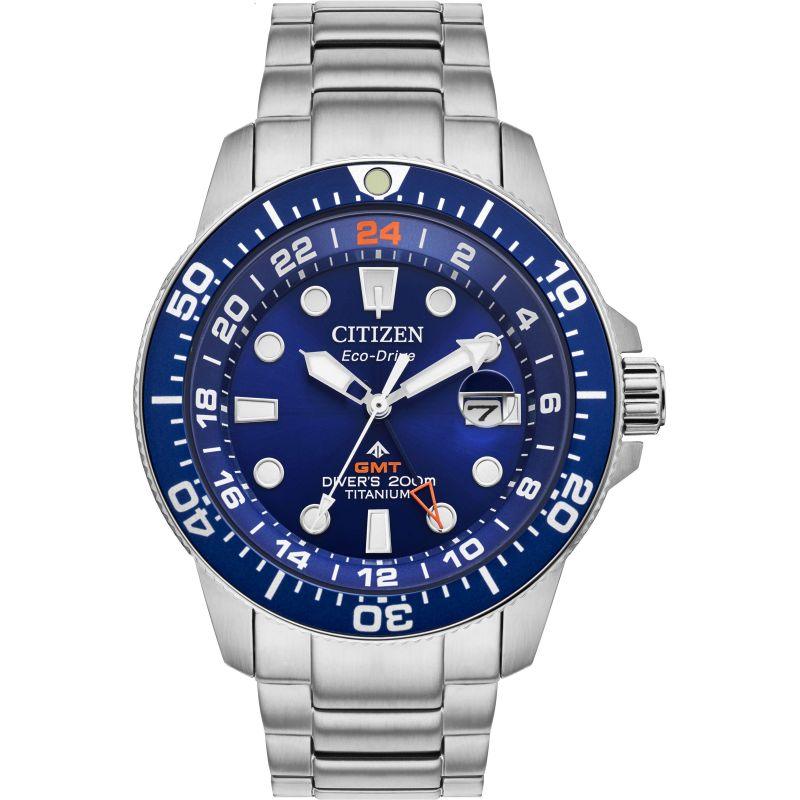 Promaster Marine Citizen Gmt Diver Titanium Dive Watch Citizen