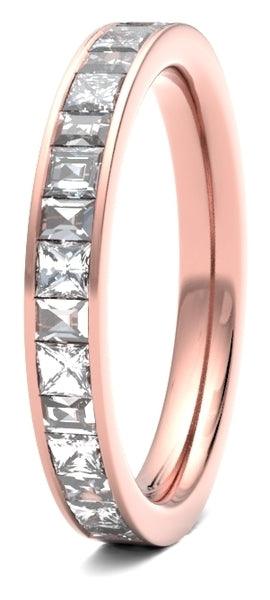 Princess Cut & Baguette Channel Set