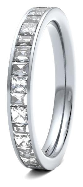 Princess Cut & Baguette Channel Set