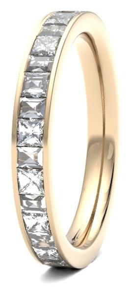 Princess Cut & Baguette Channel Set