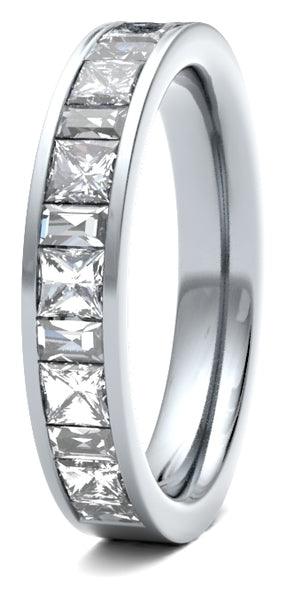 Princess Cut & Baguette Channel Set