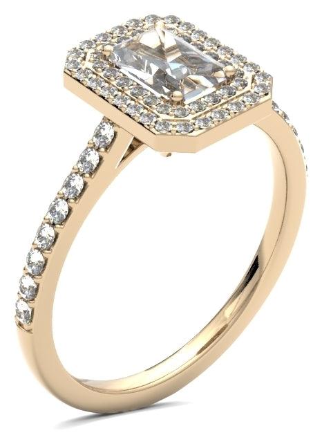 EHW01 Emerald Engagement Ring