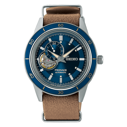 Seiko Presage style 60s Denim Watch SSA453J1 - Judith Hart Jewellers