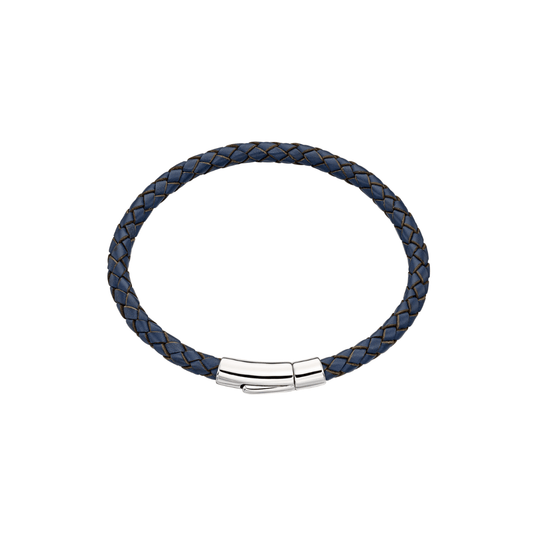 Little Star 'Daddy and Me' Reed Men's Leather Bracelet with Steel Clasp LSB0128 - Judith Hart Jewellers