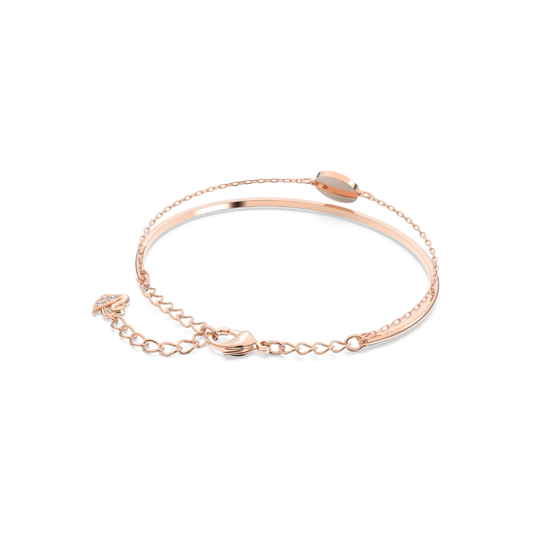 Swarovski Ginger Rose Gold Plated Bangle 5274892 - Judith Hart Jewellers