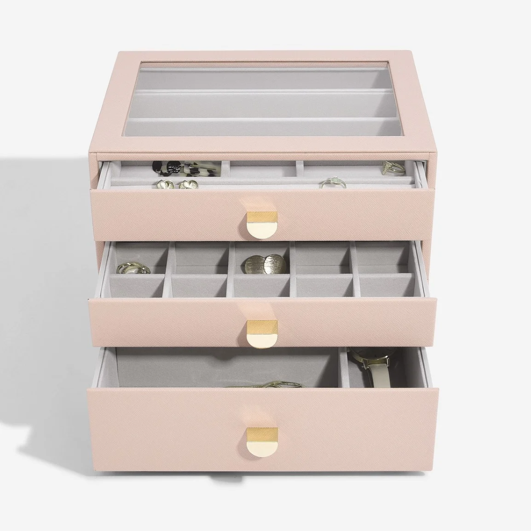 Stackers Classic Pink Jewellery Storage Box