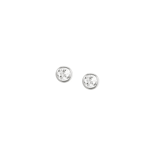 Nomination Bella Silver Crystal Stud Earrings 146644/032 - Judith Hart Jewellers