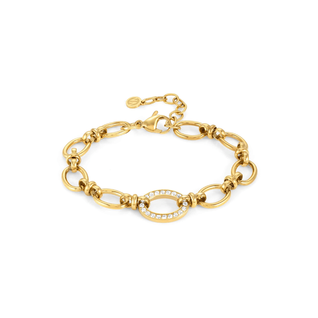 Nomination Affinity Chain Bracelet with Cubic Zirconia 028603/012 - Judith Hart Jewellers