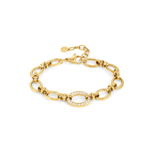 Nomination Affinity Chain Bracelet with Cubic Zirconia 028603/012 - Judith Hart Jewellers