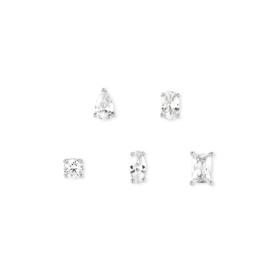 Nomination Sterling Silver Colour Wave Set of 5 Earrings 149804/008 - Judith Hart Jewellers