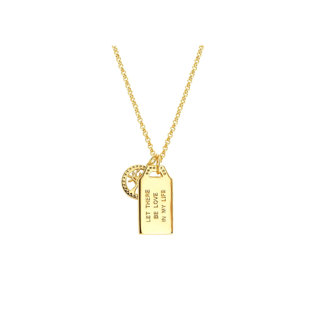 Nomination Talismani Yellow Gold Plated Tree of Life, Love Necklace 149507/021 - Judith Hart Jewellers