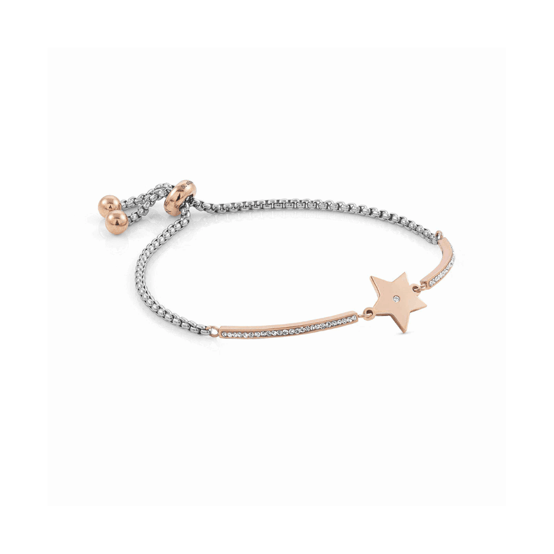 Nomination Milleluci Star Bracelet in Silver with CZ and Rose Gold 028009/023 - Judith Hart Jewellers