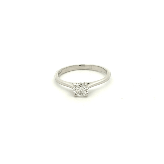 18ct White Gold 0.48ct Brilliant Cut Diamond Ring - Judith Hart Jewellers