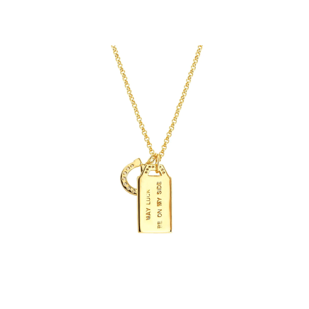 Nomination Talismani Yellow Gold Plated Good Luck Four Leaf Clover Necklace 149507/022 - Judith Hart Jewellers