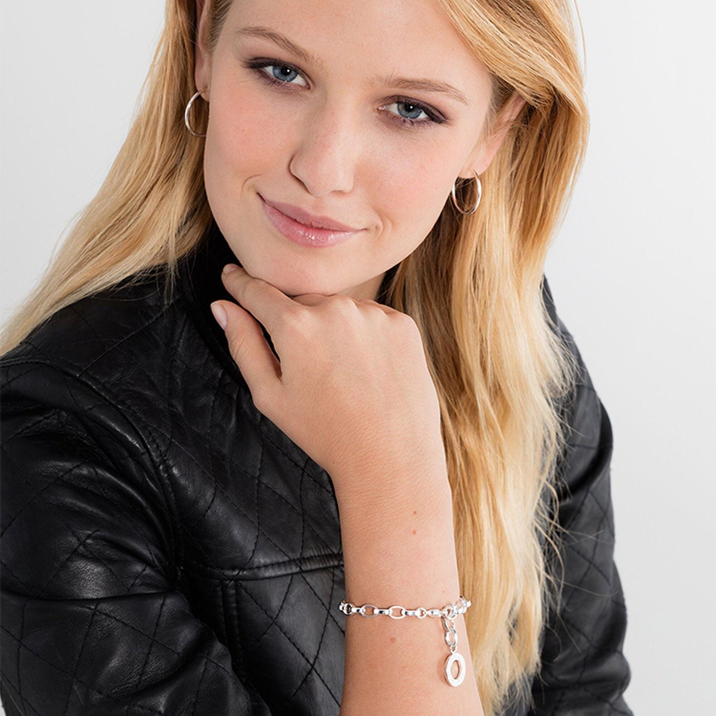 Thomas Sabo Sterling Silver Large Size Link Belcher Bracelet X0032 - Judith Hart Jewellers
