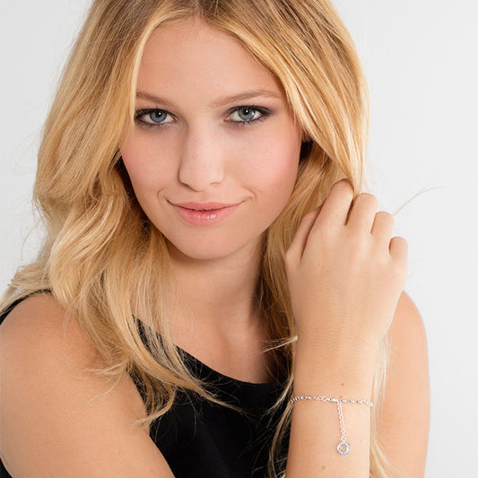 Thomas Sabo Sterling Silver Thin Charm Bracelet X0163 - Judith Hart Jewellers