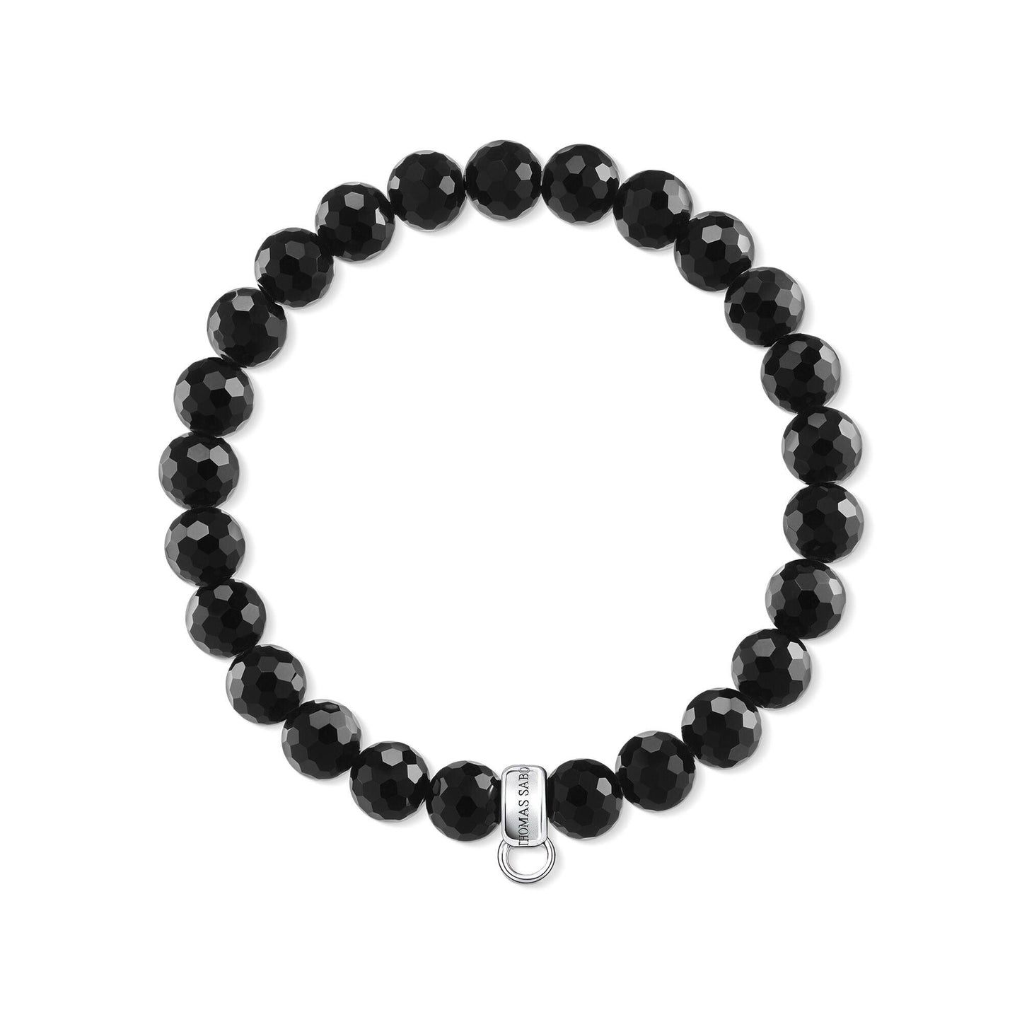 Thomas Sabo Sterling Silver and Black Obsidian Bracelet - Judith Hart Jewellers