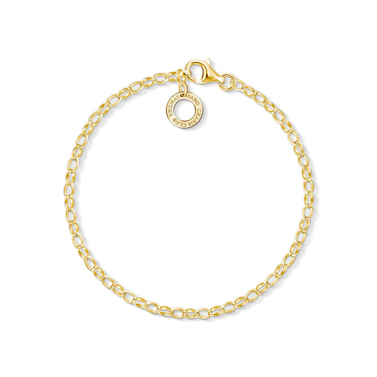 Thomas Sabo Yellow Gold-Plated Charm Bracelet X0243 - Judith Hart Jewellers