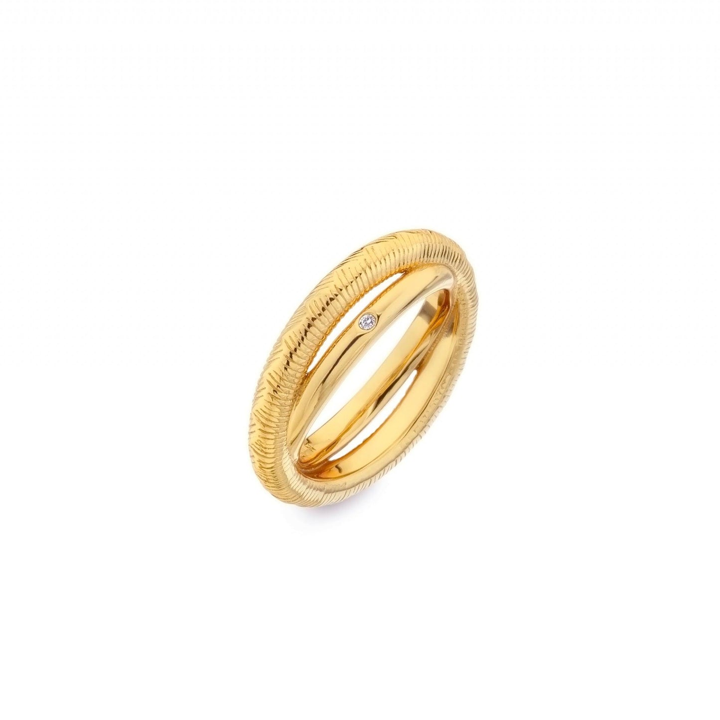 Hot Diamonds x Jac Jossa Spirit Duo Strands Ring DR229 - Judith Hart Jewellers
