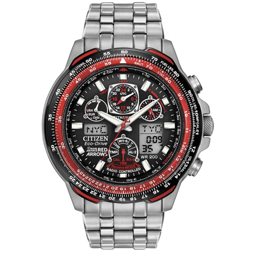 Citizen RED ARROWS SKYHAWK A.T SUPER TITANIUM™ JY8110-51E - Judith Hart Jewellers
