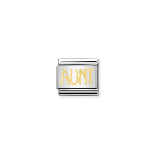 Nomination Classic Gold Aunt Charm 030107/16