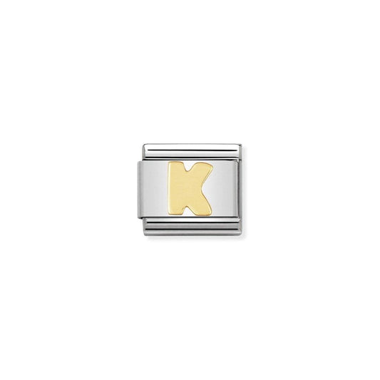 Nomination Classic Letter K 030101/11 - Judith Hart Jewellers