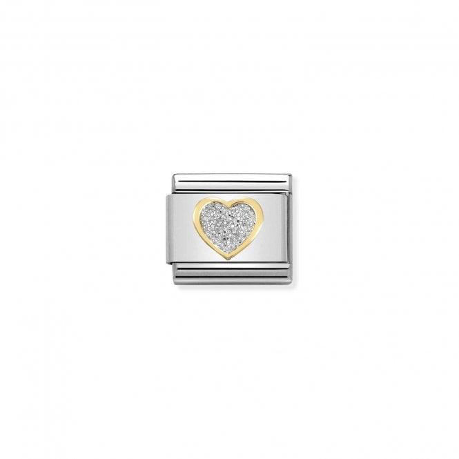 Nomination Glitter Heart 030220/02 - Judith Hart Jewellers