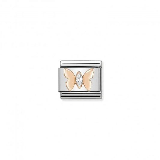 Nomination Rose Cz Butterfly 430305/19 - Judith Hart Jewellers