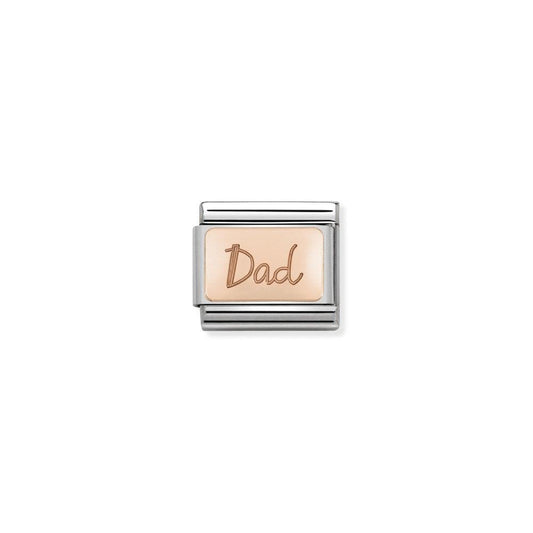 Nomination Life Rose Dad Plate 430101/32 - Judith Hart Jewellers