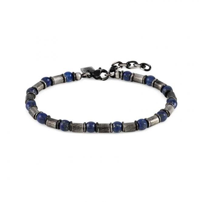 Nomination Instinct Steel and Stones Vintage Sodalite Bracelet 027921/034 - Judith Hart Jewellers