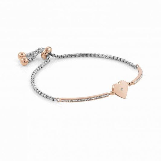 Nomination Milleluci Heart Bracelet in Rose Gold Plate with CZ 028005/022 - Judith Hart Jewellers