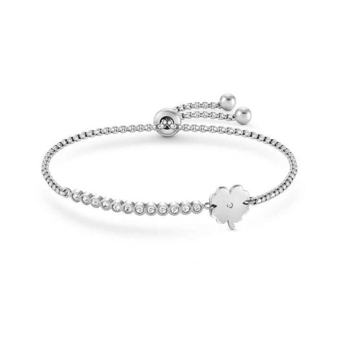 Nomination Milleluci CZ Four-Leaf Clover Bracelet 028008/006 - Judith Hart Jewellers