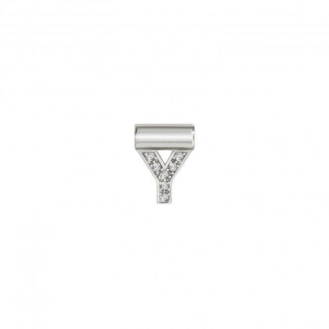 Nomination SeiMia Initial Y Pendant Charm in Silver and CZ 147115/025 - Judith Hart Jewellers