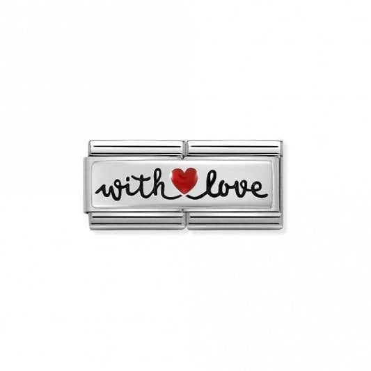 Nomination Double With Love Red Heart 330721/09 - Judith Hart Jewellers